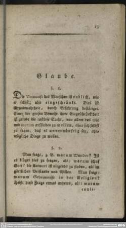 Glaube