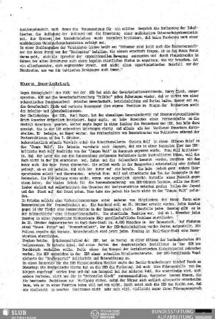 Kurz berichtet
