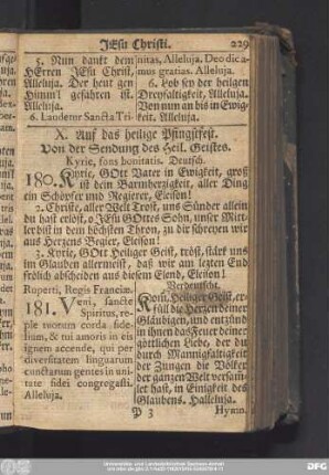 X. Auf das heilige Pfingstfest. Von der Sendung des Heil. Geistes.