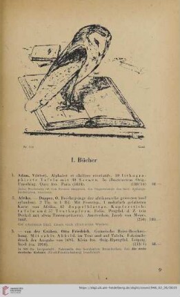 I. Bücher (Nr. 1-334)