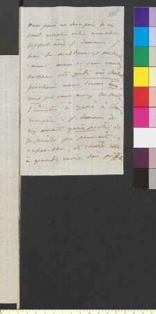 Brief von Gore, Emilie an Goethe, Johann Wolfgang von