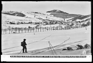 Altenberg-Geising im Erzgebirge mit Geisingberg, im Winter