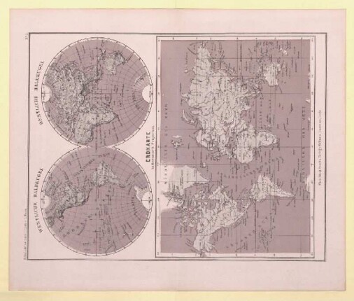 Erdkarte in Mercator's Projection
