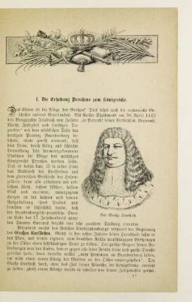 1. Die Erhebung Preußens zum Königreiche