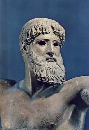 BRONZESTANDBILD DES POSEIDON (ODER ZEUS)