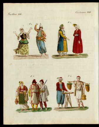 Türkische National-Trachten.