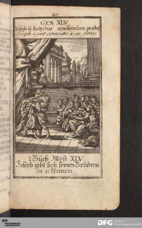 Joseph gibt sich seinen Brüdern zu erkennen.