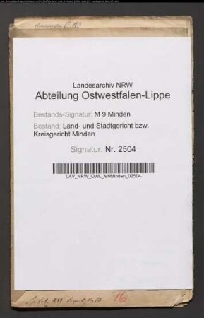 Ablösungsrezeß zwischen Regierungsassessor von Oheimb (Gut Holzhausen) und Kolon Kirchhof Nr. 5 zu Eldagsen und Genossen.