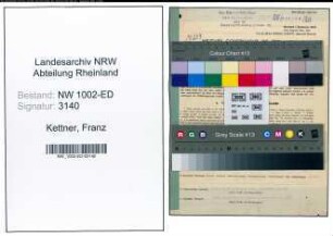 Entnazifizierung Franz Kettner, geb. 10.01.1884 (Fuersorger)