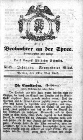 19. Stück, 12. Mai 1845