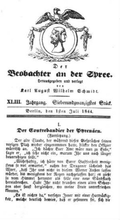 27. Stueck, 1. Juli 1844