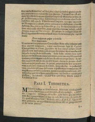 Pars I. Theoretica.