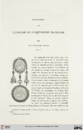11: Recherches sur l'histoire de l'orfèvrerie française, [7]