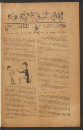 Al aire libre : Comentarios intrascendentes sobre deportes