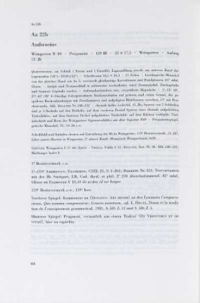 Aa 22b. Ambrosius