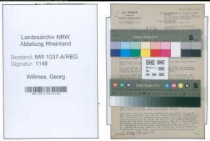 Entnazifizierung Georg Willmes , geb. 11.03.1901 (Gastwirt)