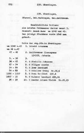 Kirchengemeinden Eberdingen bis Ebersbach