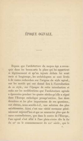Époque Ogivale