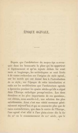 Époque Ogivale