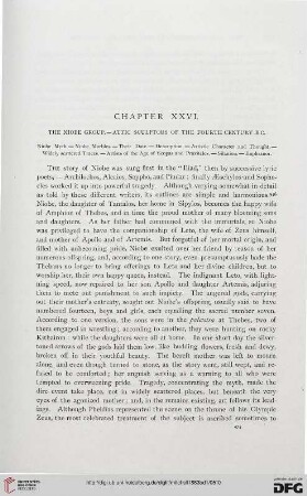 Chapter XXVI: The Niobe Group. Attic sculptors of the fourth century B.C.