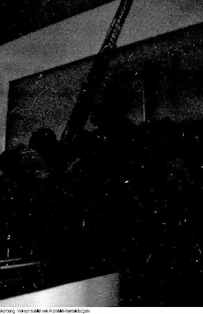 Dresden. Feuerwehr: Übungen - Unterricht in Schulen - Explosion in Hohendölzschen - Brand auf der Hamburger Straße, März 1960 - Schulung, 1958/60