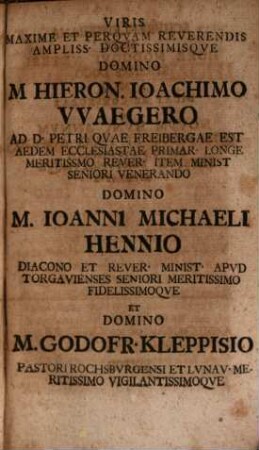 Schurzfleischiana : ex scholis celeberr. illius polyhistoris collecta, quorum specimen orbi literato dare instituit ipsius etiam post mortem admirator perpetuus et olim auditor Irenaeus Sincerus, 2