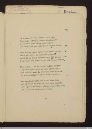 Vorspiel XIV : [SW V: keine Sigle]; [SW V, S. 23/107-108]