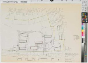 Münster (Münster) Medizinische Klinik der Universität Schwesternhaus Blatt 1 Lageplan 1962 1 : 500 59,5 x 83,5 kol. Pause Staatshochbauamt für die Universität Münster 13.31