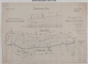 Linie Hennef - Asbach, Blatt 7a: Lage- und Höhenplan in und um die Krautscheider Mühle