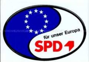 Aufkleber der SPD zur Europawahl (1984?)