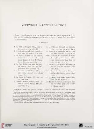 Appendice a l'introduction