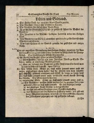 94-98, V. 12 - 13; Lehren und Gebrauch