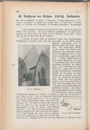 68 Aeußeres der Kirchen. Luftriß. Aufbauten