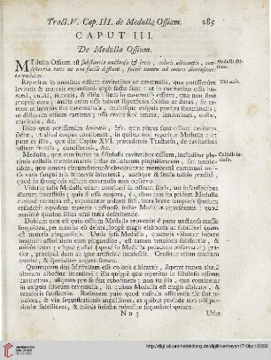 Caput III: De Medulla Ossium
