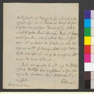 Brief von Willemer, Johann Jakob an Goethe, Johann Wolfgang von