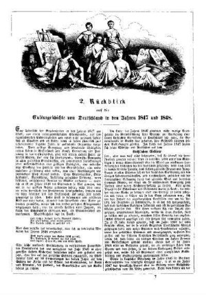 Rückblick auf die Kulturgeschichte von Deutschland in den Jahren 1847 und 1848 : [Kirche] ; Geschichtskalender
