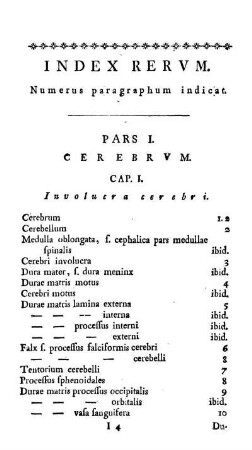 Index Rervm. Numerus paragraphum indicat.
