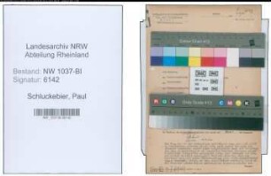 Entnazifizierung Paul Schluckebier , geb. 10.08.1897 (Zahnarzt)