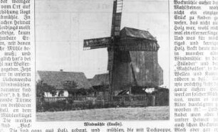 Bad Liebenwerda-Lausitz. Bockmühle, aus: Heimatkalender Bad Liebenwerda, 1914