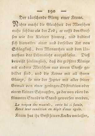 Der täuschende Glanz einer Krone.
