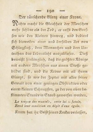 Der täuschende Glanz einer Krone.