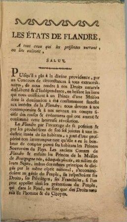 Manifeste De La Province De Flandre