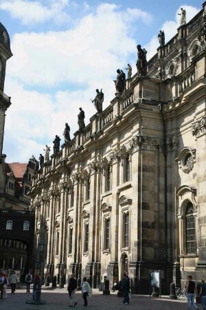 Dresden-Altstadt. Kathedrale (1738-1756; G. Chiaveri). Ostfassade