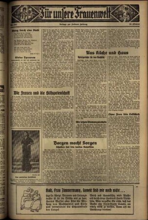 Zweite Ausgabe vom Dienstag, den 20. Oktober 1936.