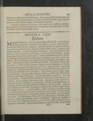 Epistola LXXI. - LXXX.