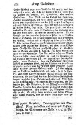 Lieder zweyer Liebenden. N.verb.Aufl.
