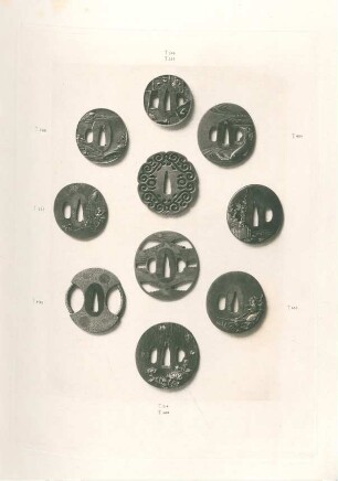 [Ten Tsuba. (Nos. 253, 300, 338, 348, 432, 485, 494, 504, 514, -)]