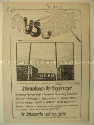 Hektografiertes Mitteilungsblatt des Arbeitskreises Ökologie der Domgemeinde Magdeburg