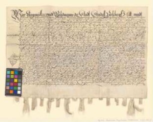 Altmärkische und prignitzsche Städte verschreiben sich Lippold von der Schulenburg auf Dambeck über 2.500 Taler.