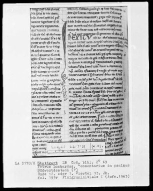 Petrus Lombardus, Commentarius in Psalmos — Initiale I, Folio 153verso